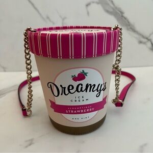 RARE‼️ Kate Spade Strawberry Ice Cream Bucket Novelty Bag